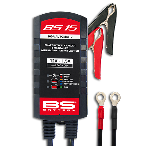 BS Batteries BS15 Smart 12V 1.5A Motorcycle Charger