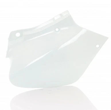 White Acerbis side panels for Honda XR 250R and XR 400R motorcycles, model years 1996 to 2004