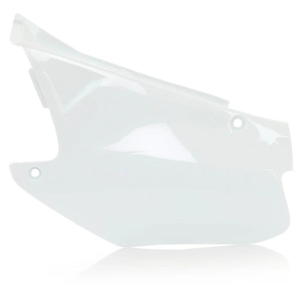 White Acerbis side panels for Honda CR125R 2000-2001 and CR250R 2000-2001 motocross bikes