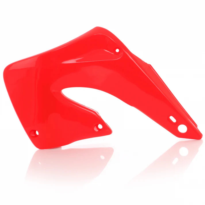 Red Acerbis radiator scoops for Honda CR125 2000-2001 and CR250 2000 motorcycle