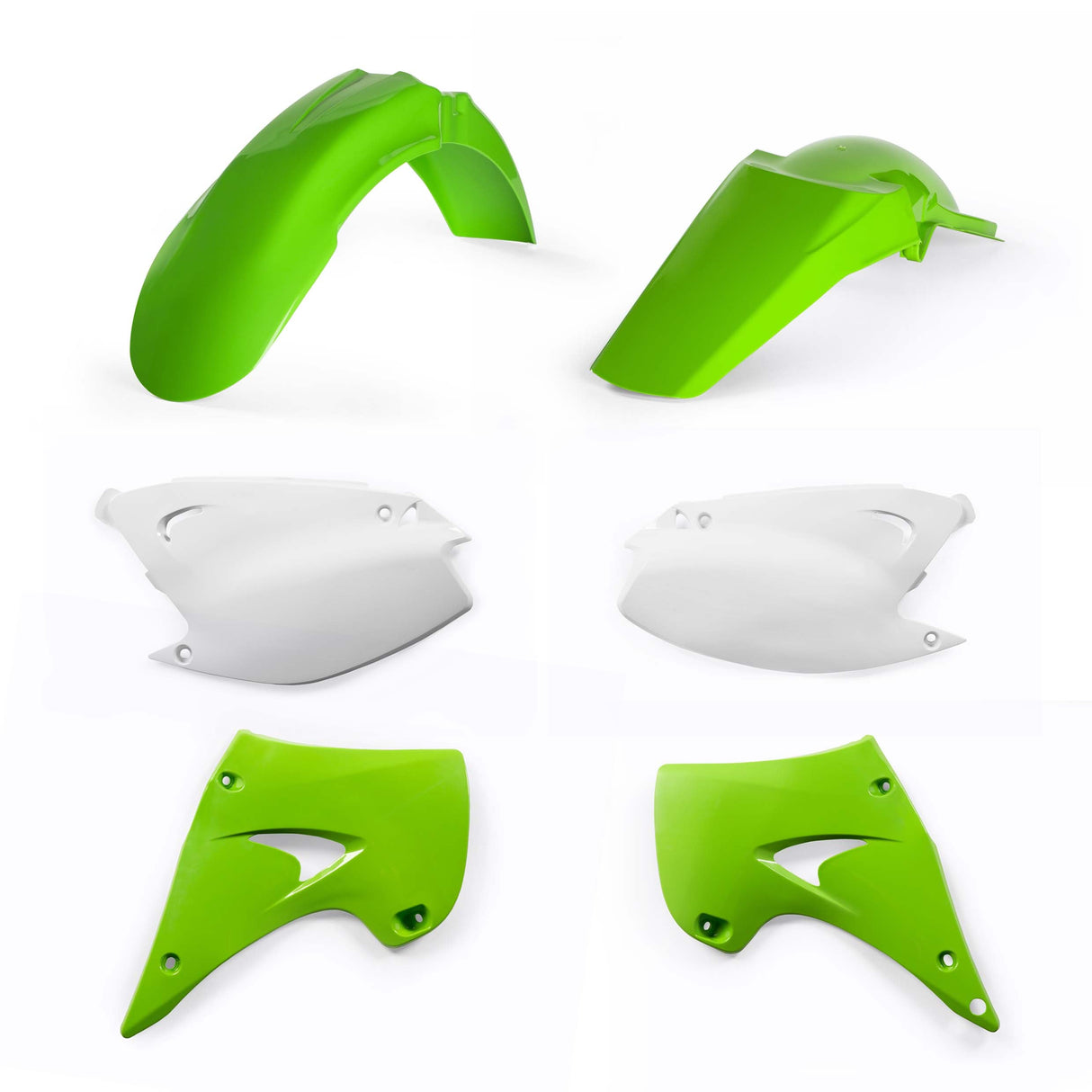 Acerbis Standard Plastic Kit Kawasaki KX125 / KX250 2003 - 2008 OEM Colours