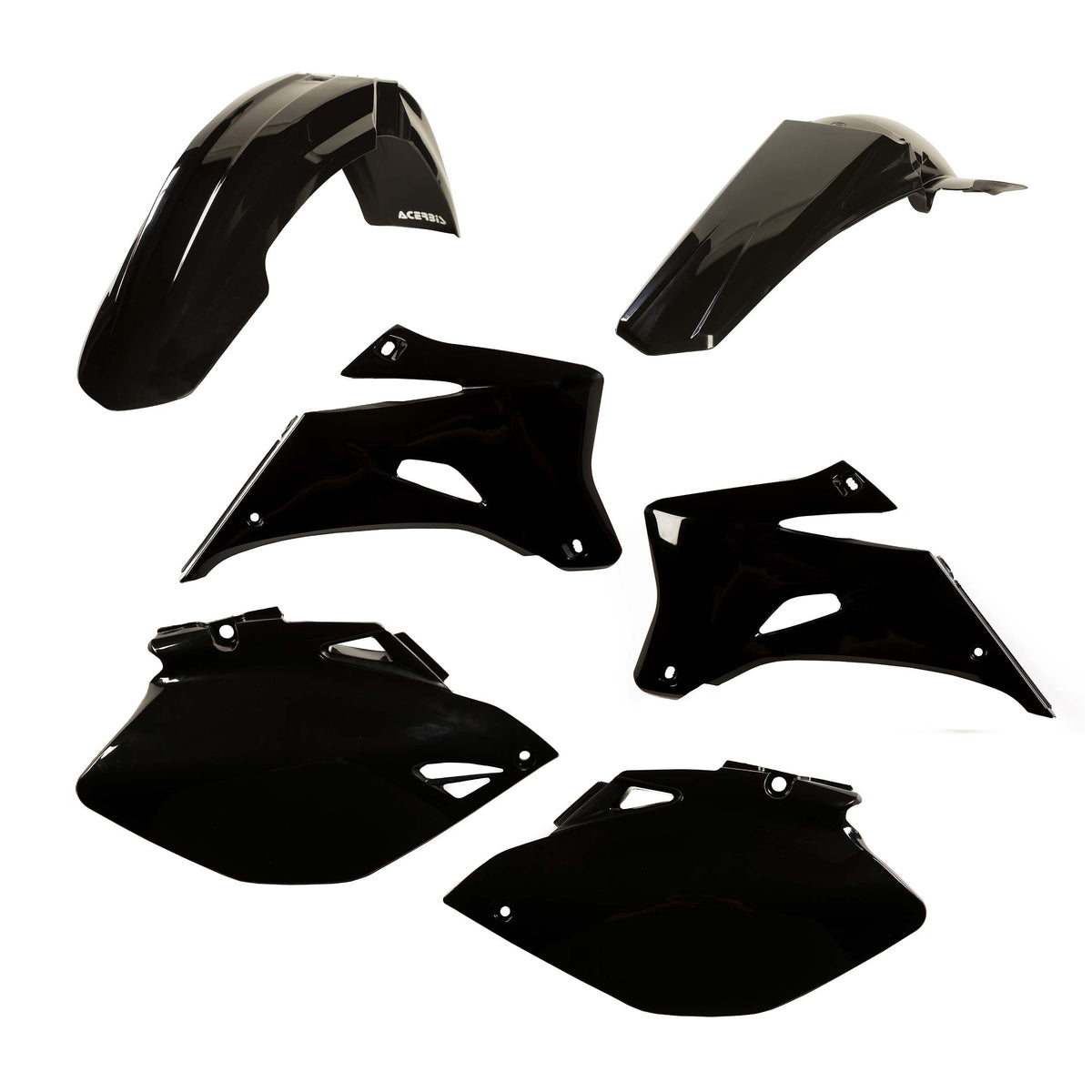 Acerbis Standard Plastic Kit Yamaha YZ250F / YZ450F 2006 - 2009 Black