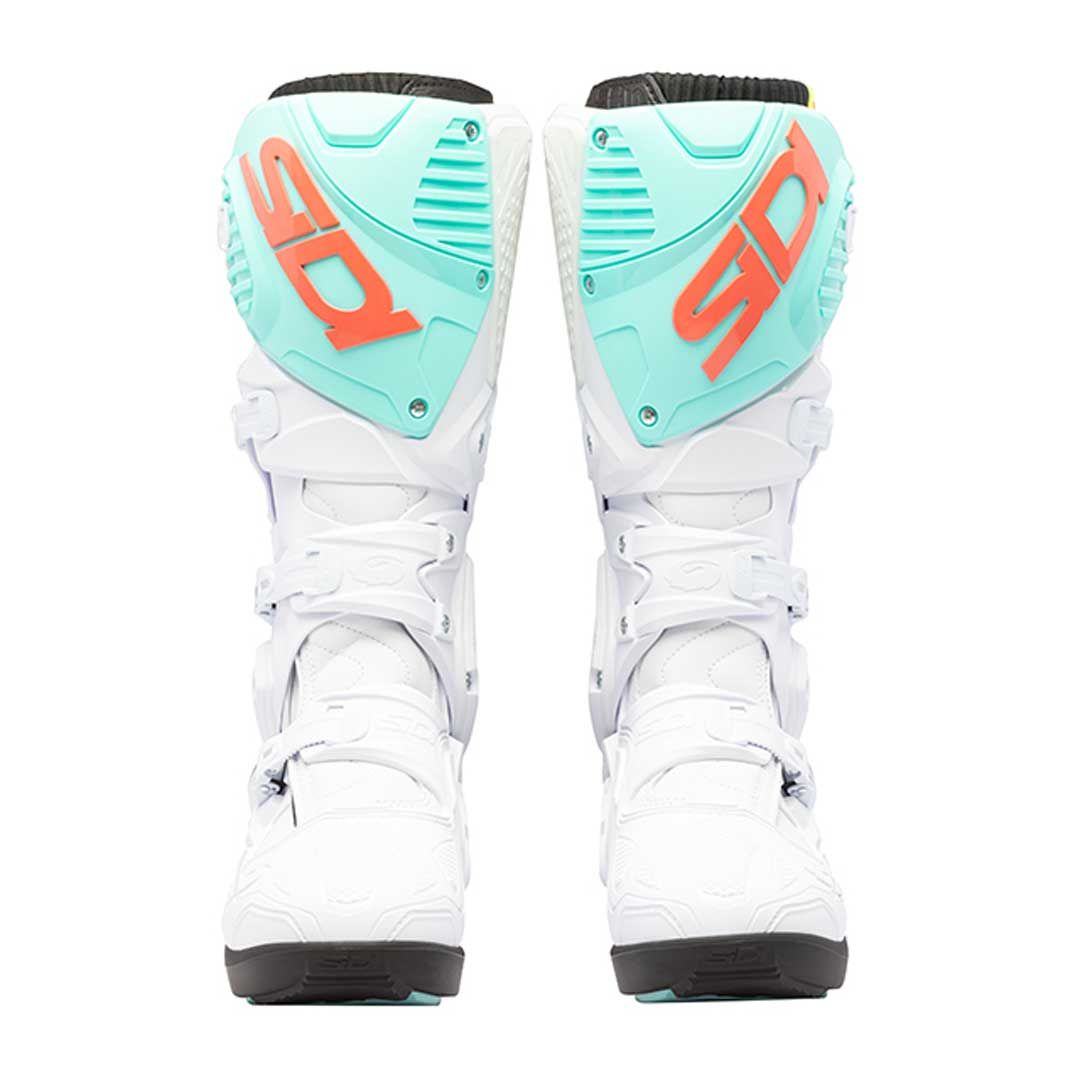 Sidi Crossfire 3 SRS CE Boots White/Fluo Mint/Fluo Coral