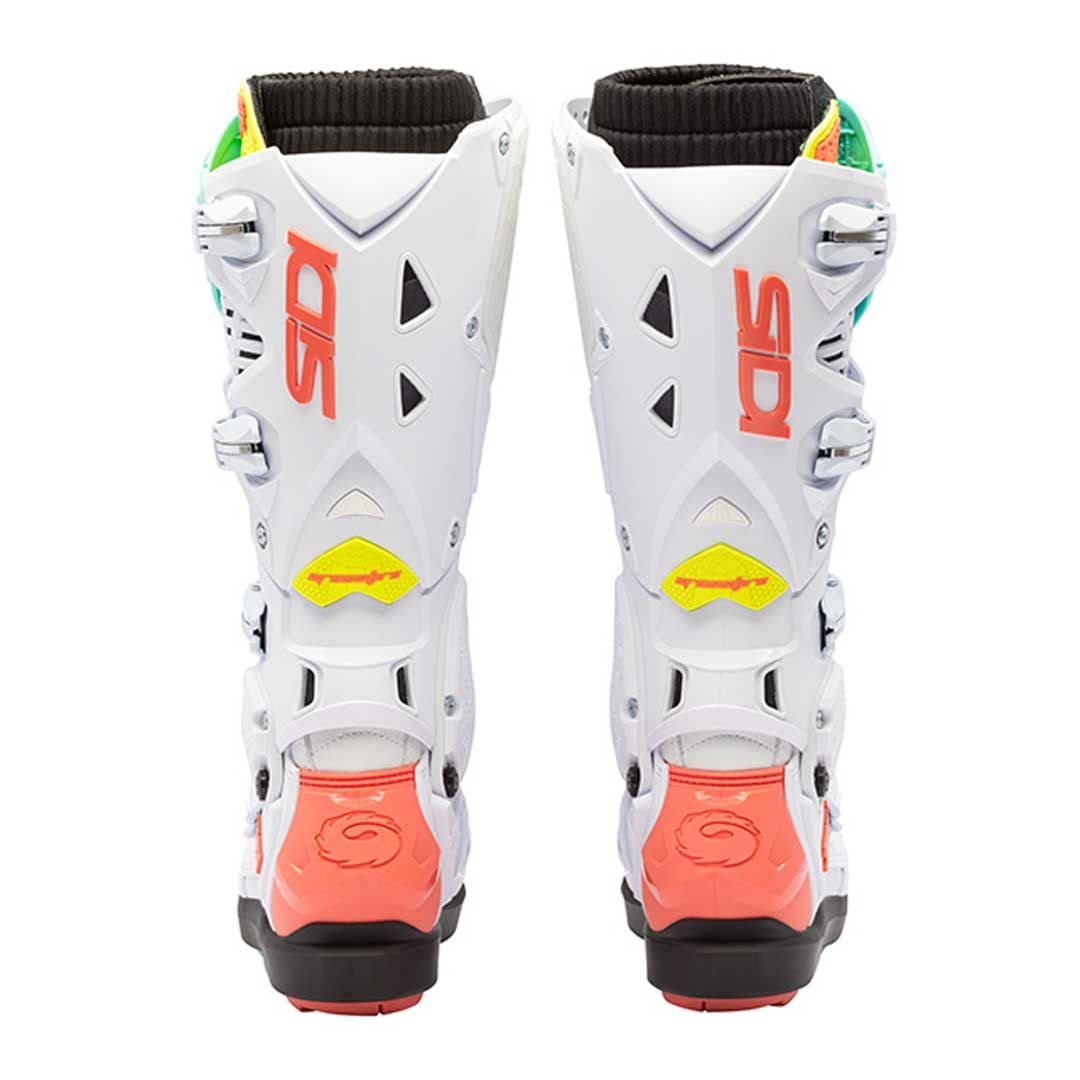 Sidi Crossfire 3 SRS CE Boots White/Fluo Mint/Fluo Coral