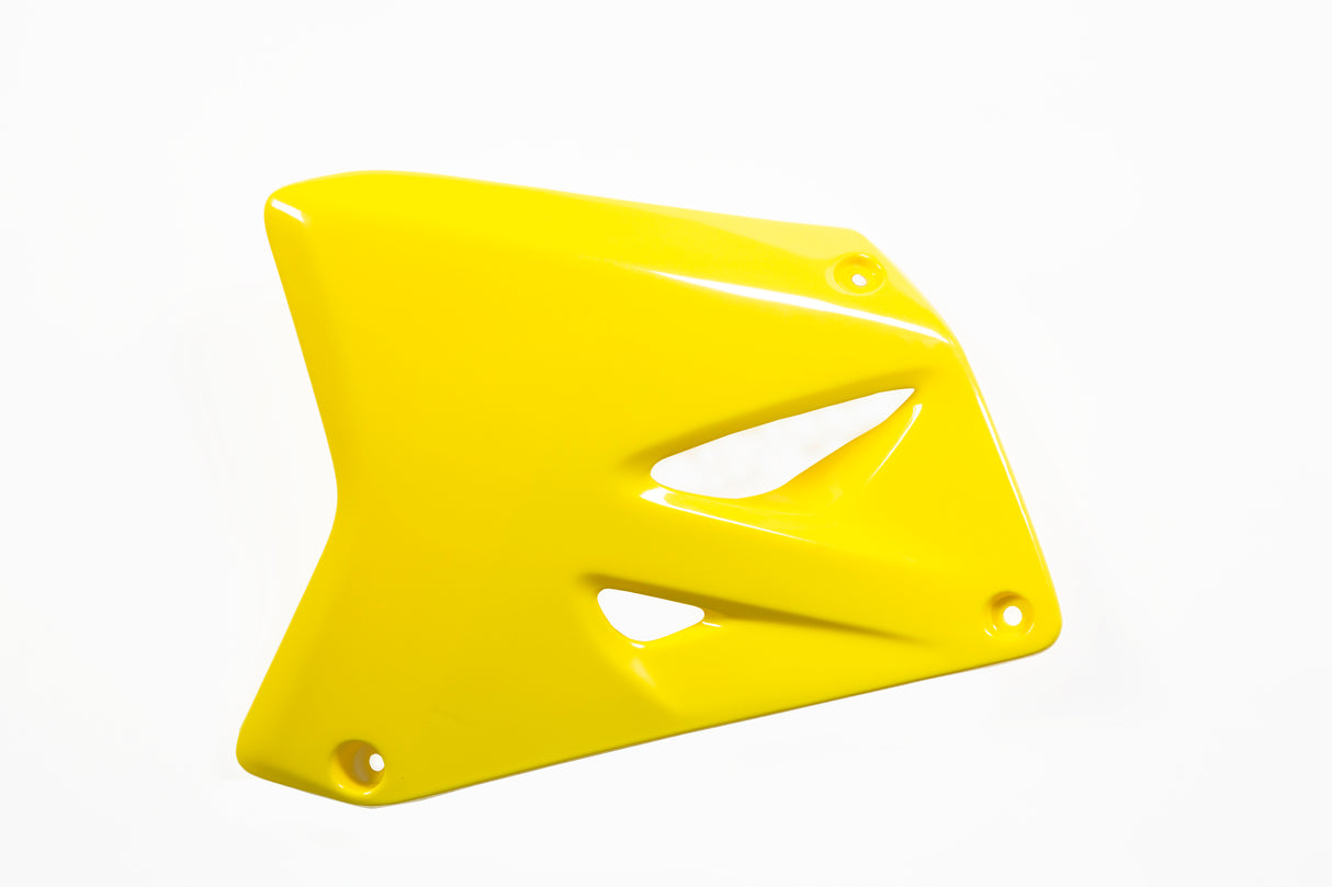 Yellow Acerbis radiator scoops for Suzuki RM 85 2000-2025 motocross bike
