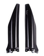 Black Acerbis lower fork covers for Kawasaki KX125/KX250 2004-2008, KXF250 2004-2005, and Suzuki RM-Z250 2004-2006.