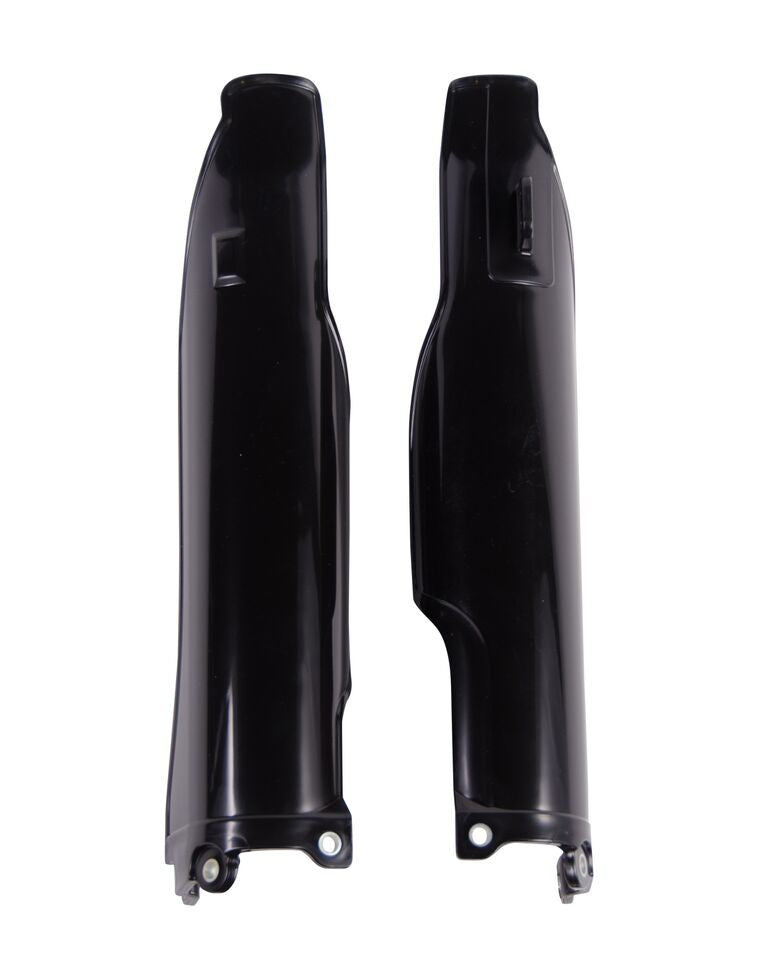 Black Acerbis lower fork covers for Kawasaki KXF 250/450 2006-2008 and KLX450 2008-2009