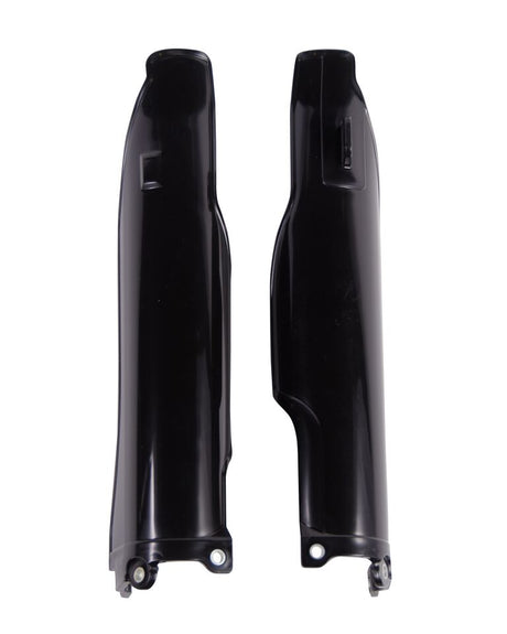 Black Acerbis lower fork covers for Kawasaki KXF 250/450 2006-2008 and KLX450 2008-2009