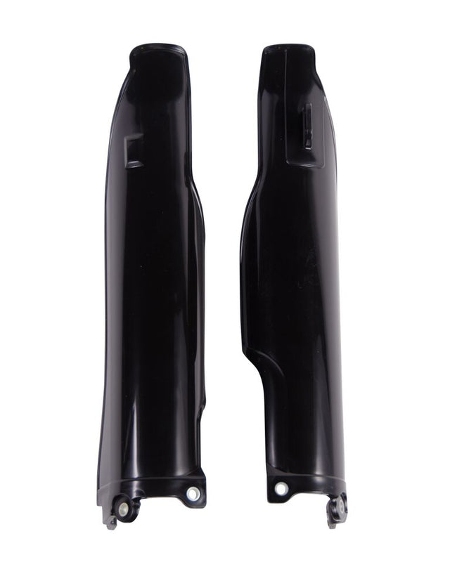 Black Acerbis lower fork covers for Kawasaki KXF 250/450 2006-2008 and KLX450 2008-2009