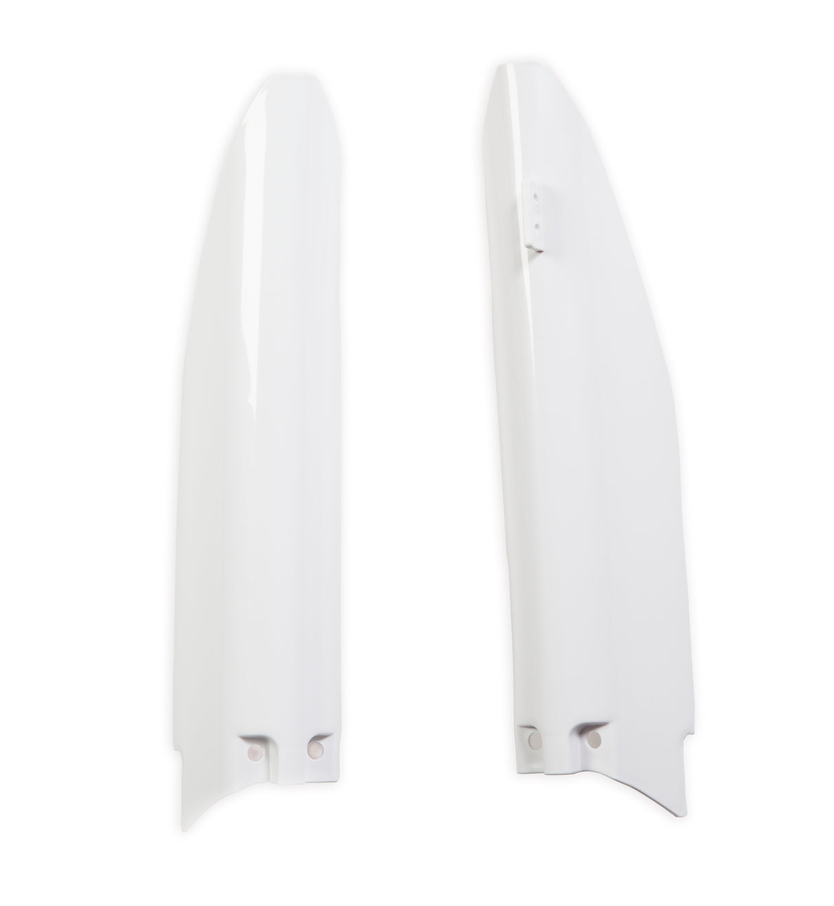 White Acerbis lower fork cover for Suzuki RM125/RM250 2004-2006 and RM-Z450 2005-2006
