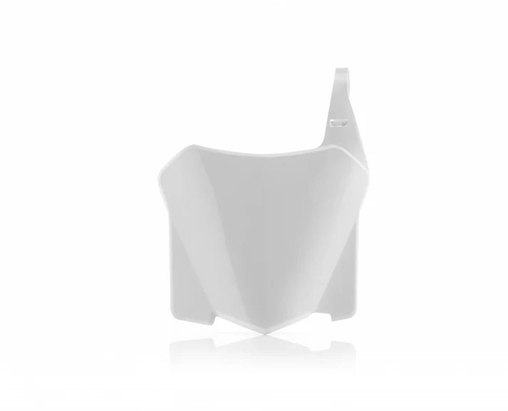 Acerbis white front number plate for Honda CRF 250R 2008-2009 and CRF 450R 2008 motocross bike