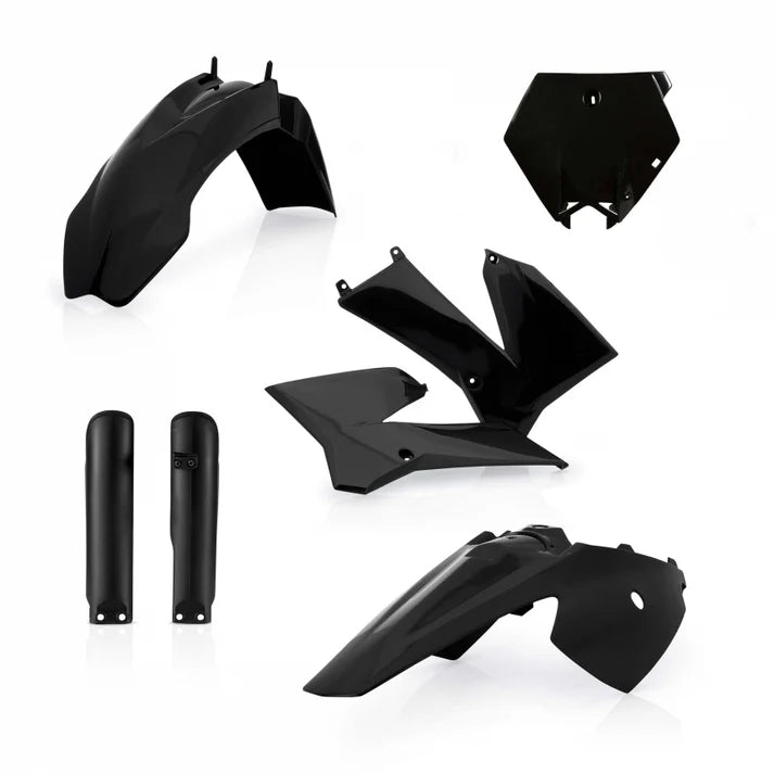 Acerbis full plastic kit in black for KTM SX85 2006-2012