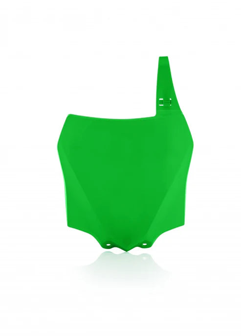 Acerbis front number plate for Kawasaki KX 85 2014-2024 and KX 112 2022-2024, available in various colours