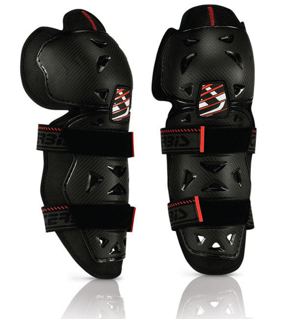 Acerbis Adult Profile 2.0 Knee Guard in Black and Red