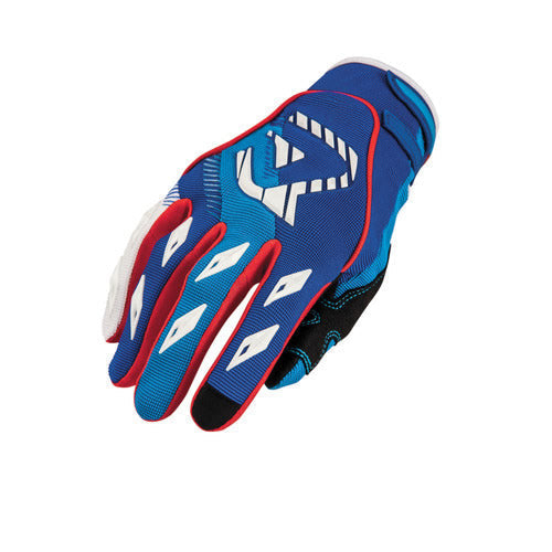 Acerbis MX1 Gloves Blue/Red - Small