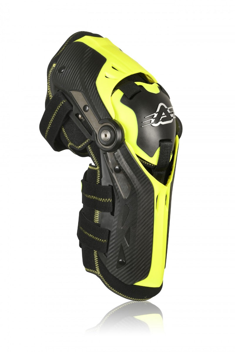 ACERBIS Gorilla Knee Guard in black and yellow, protective motocross gear