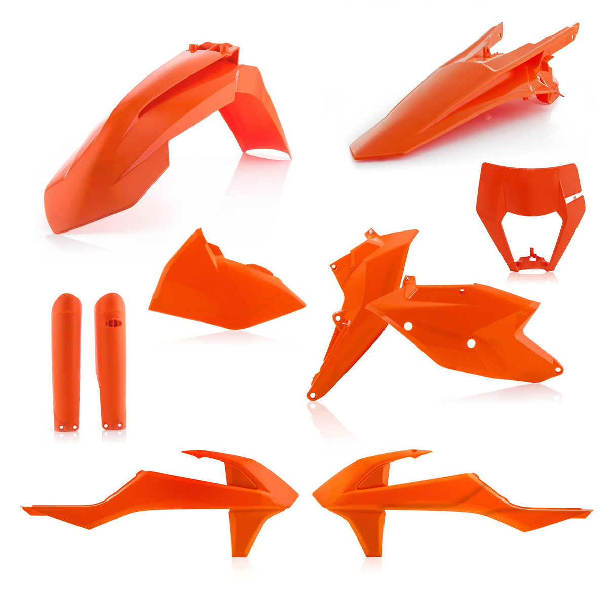 Acerbis Full Plastic Kit with Headlight Cover KTM EXC / EXC-F 2017 Onwards Orange