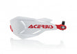 Acerbis X-Factory white and red handguards for Beta, Ducati, Fantic, GasGas, Honda, Husqvarna, Kawasaki, KTM, Sherco, Suzuki, TM, Yamaha 125-610 motorcycles (1990-2024)