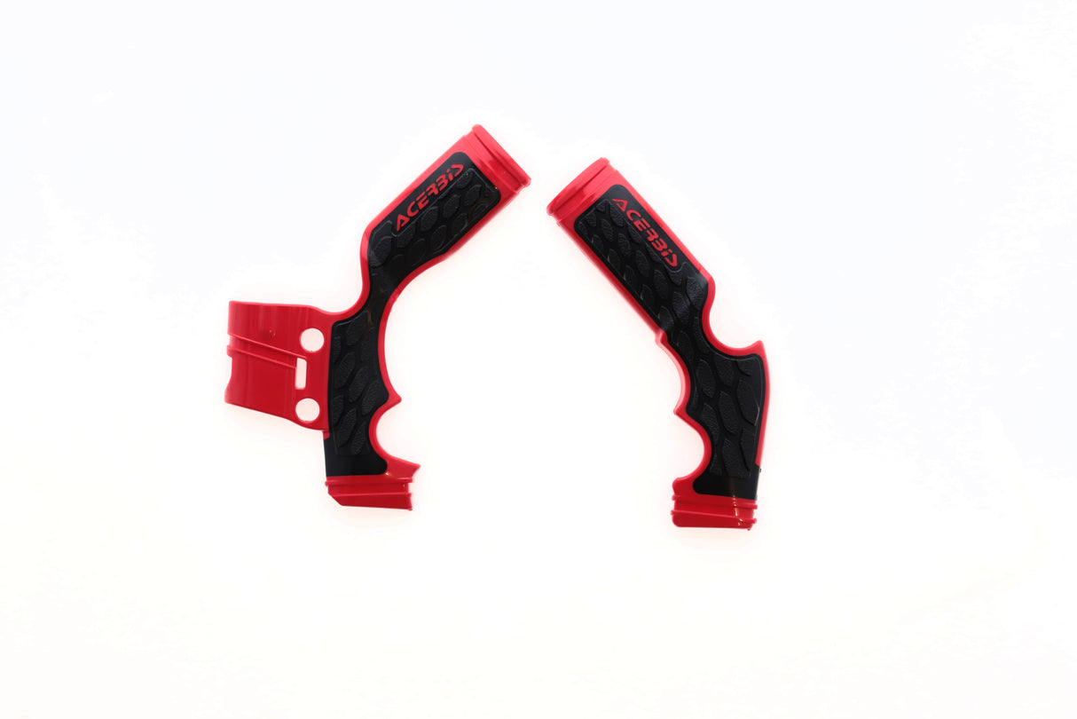 Red and black Acerbis X-Grip frame protector for KTM, GasGas, and Husqvarna MC/TC/SX 65 2014-2023 motocross bikes