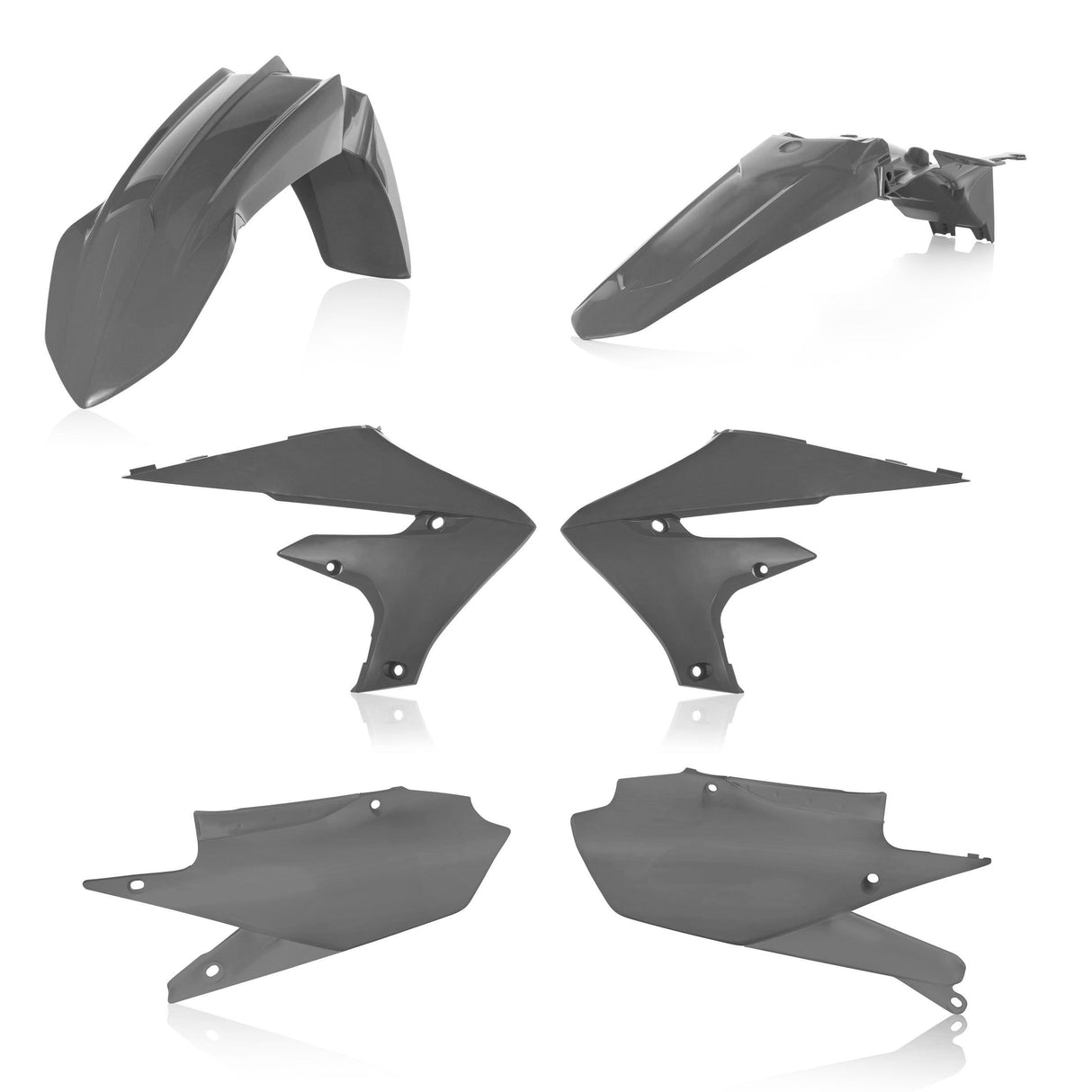 Acerbis Standard Plastic Kit Yamaha YZ450F 2018 Onwards Grey