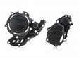 ACERBIS X-POWER black crankcase and ignition/clutch covers for KTM, GASGAS, and Husqvarna EC/FE/EXC-F/XCF-W 250-350 motorcycles (2012-2023)