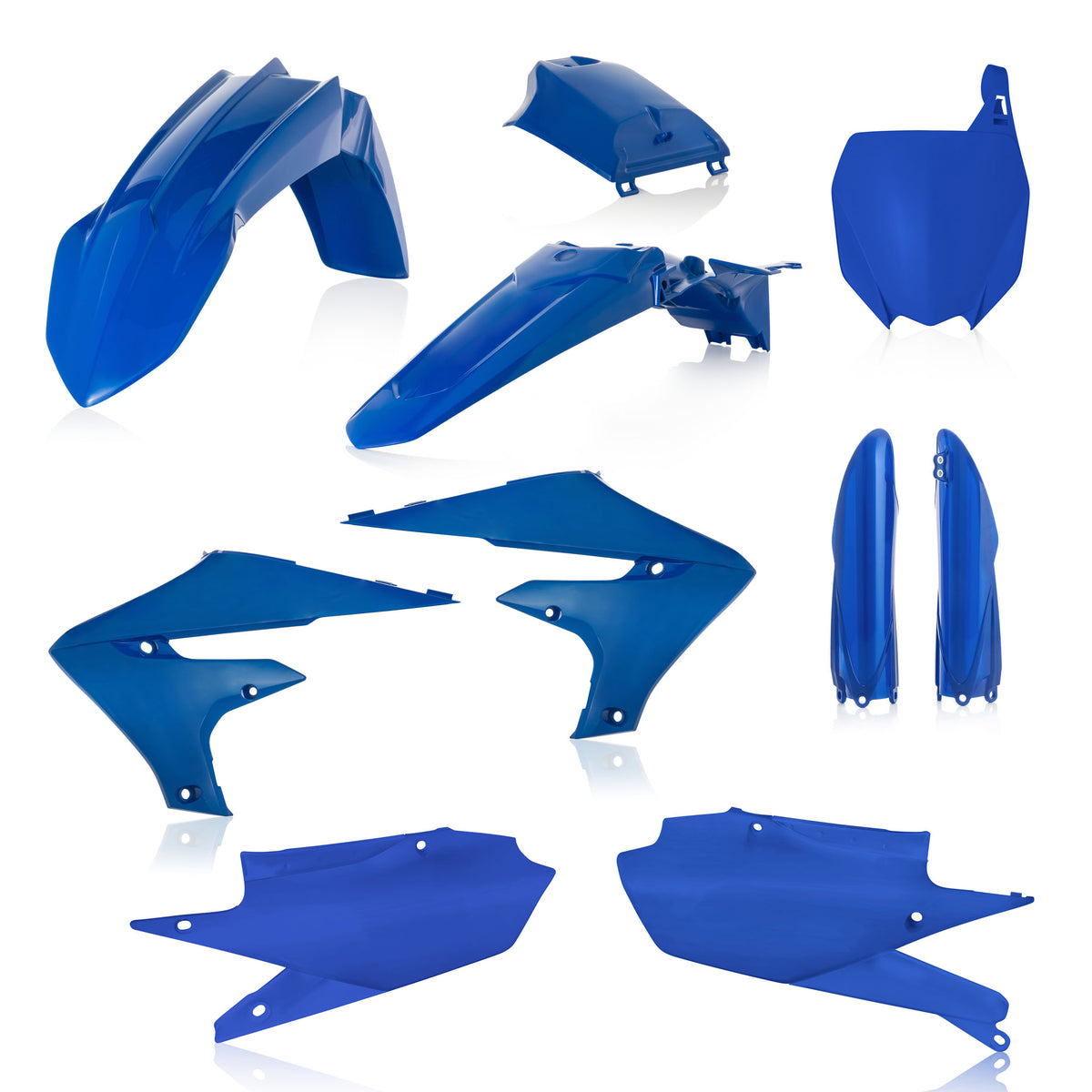Acerbis full plastic kit in blue for Yamaha YZ-F/YZ-FX 250-450 models 2019-2024