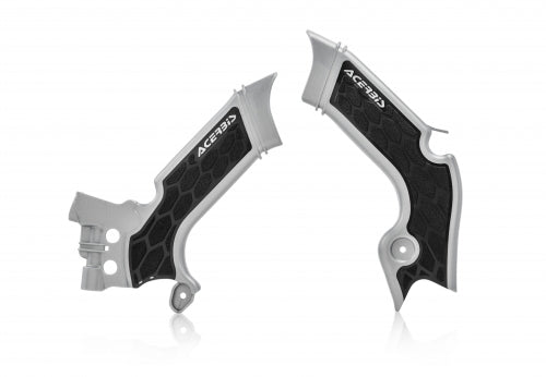 Acerbis X-Grip Frame Protector in grey and black for Kawasaki KX/KX-F 250-450 2019-2024