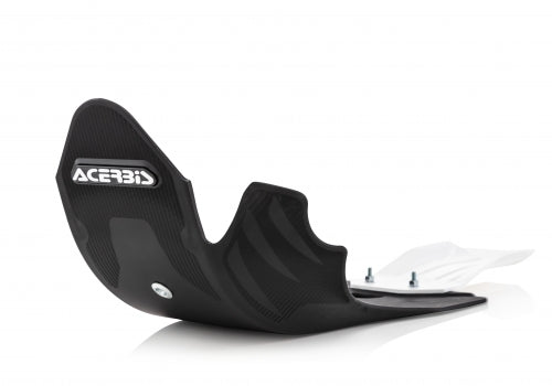 Acerbis skid plate in black and white for Kawasaki KX/KX-F 250-450 models 2019-2024
