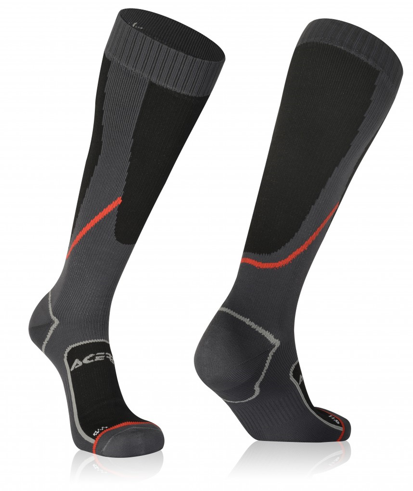 Acerbis Sock No-Wet Waterproof black sports socks for outdoor and athletic activities