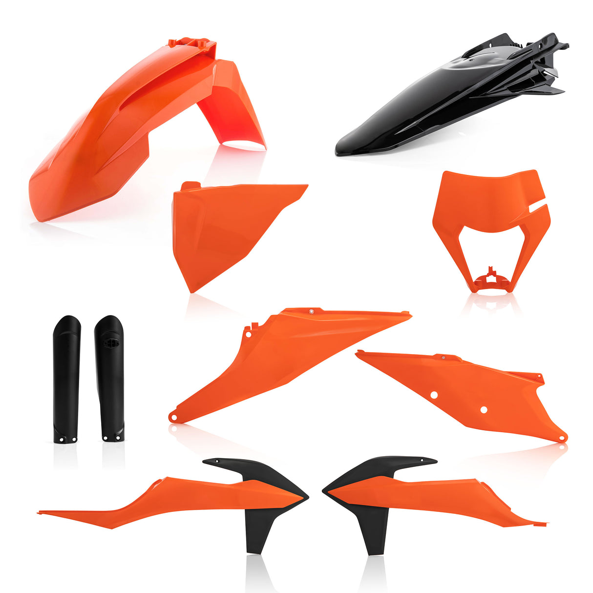 Acerbis full plastic kit for KTM EXC, EXC-F, XC-W, XCF-W 150-500 models 2020-2023