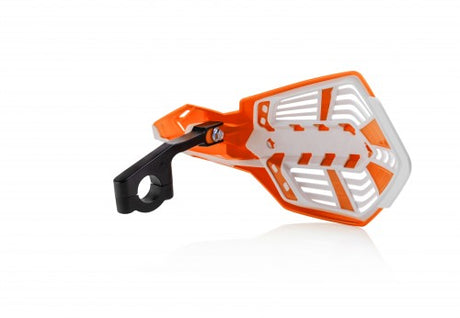 ACERBIS X-FUTURE HANDGUARDS (VIEW DESCRIPTION FOR FITMENT DETAILS); ORANGE/WHITE