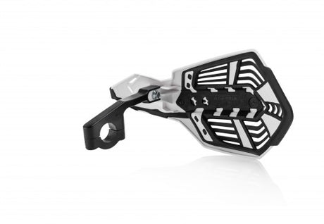 ACERBIS X-FUTURE HANDGUARDS (VIEW DESCRIPTION FOR FITMENT DETAILS); WHITE/BLACK