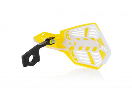 ACERBIS X-FUTURE HANDGUARDS (VIEW DESCRIPTION FOR FITMENT DETAILS); YELLOW/WHITE