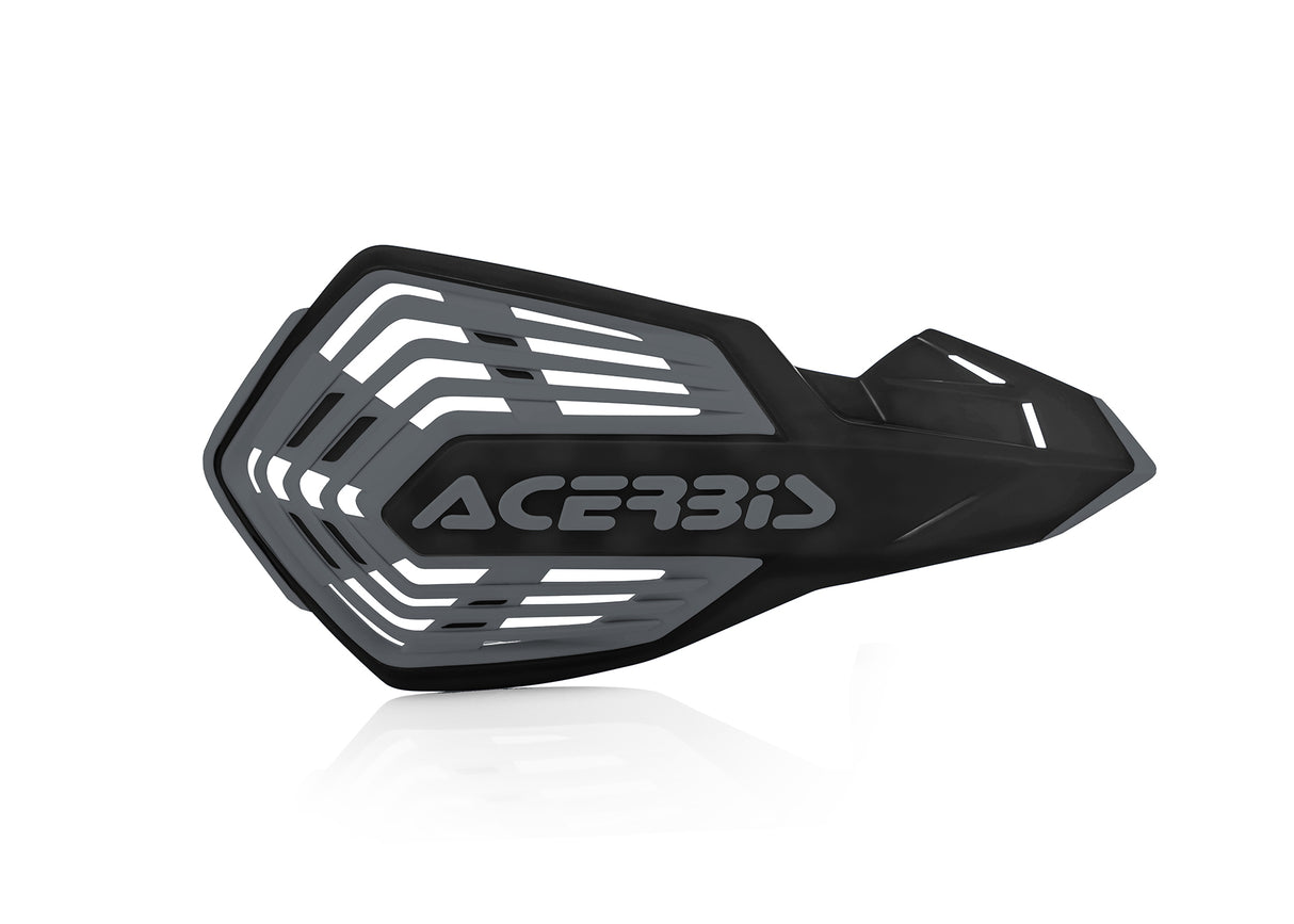 Acerbis X-Future Handguards in black and grey for Beta, Fantic, GasGas, Honda, Husaberg, Husqvarna, Kawasaki, KTM, Sherco, Stark, Suzuki, TM, Yamaha 85-650cc motorcycles 1990-2024