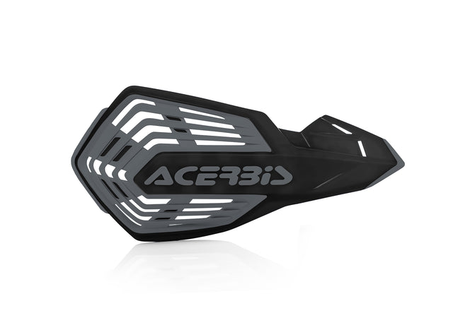 Acerbis X-Future Handguards in black and grey for Beta, Fantic, GasGas, Honda, Husaberg, Husqvarna, Kawasaki, KTM, Sherco, Stark, Suzuki, TM, Yamaha 85-650cc motorcycles 1990-2024