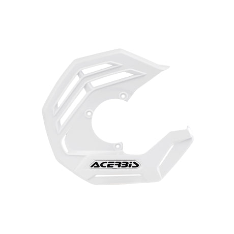 White Acerbis X-Future disc cover for Beta, Fantic, GasGas, Honda, Husqvarna, Kawasaki, KTM, Sherco, Suzuki, Yamaha 125-540 motorcycles 2004-2023