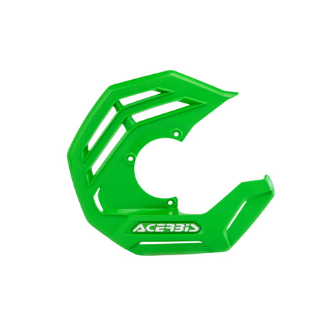 Green Acerbis X-Future disc cover for Beta, Fantic, GasGas, Honda, Husqvarna, Kawasaki, KTM, Sherco, Suzuki, Yamaha 125-540 motorcycles (2004-2023)
