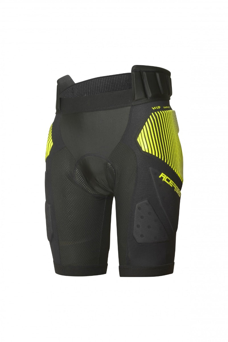 ACERBIS Padded Shorts Soft Rush S black protective sportswear front view
