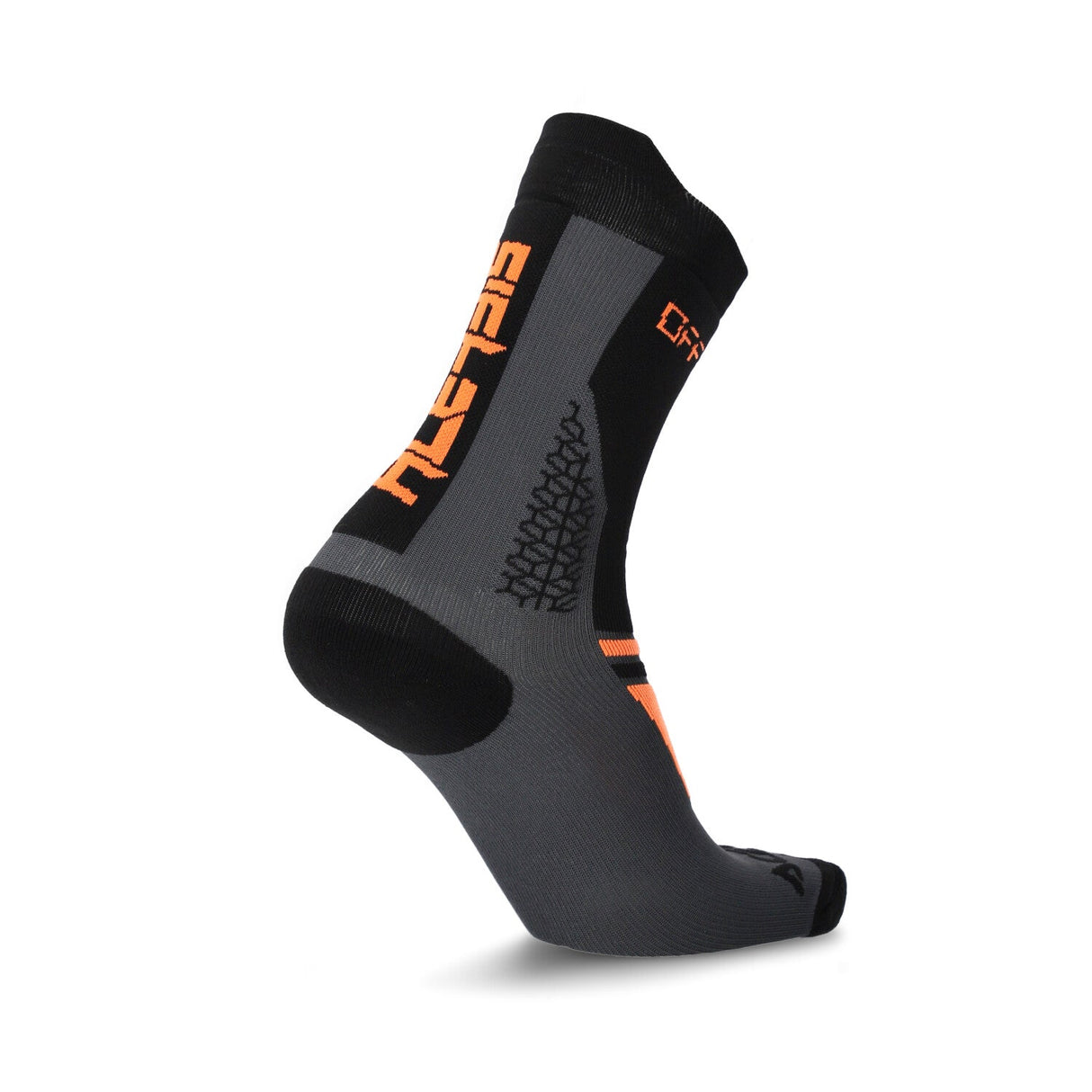 Acerbis Track MTB Socks Black/Orange - Small/Medium