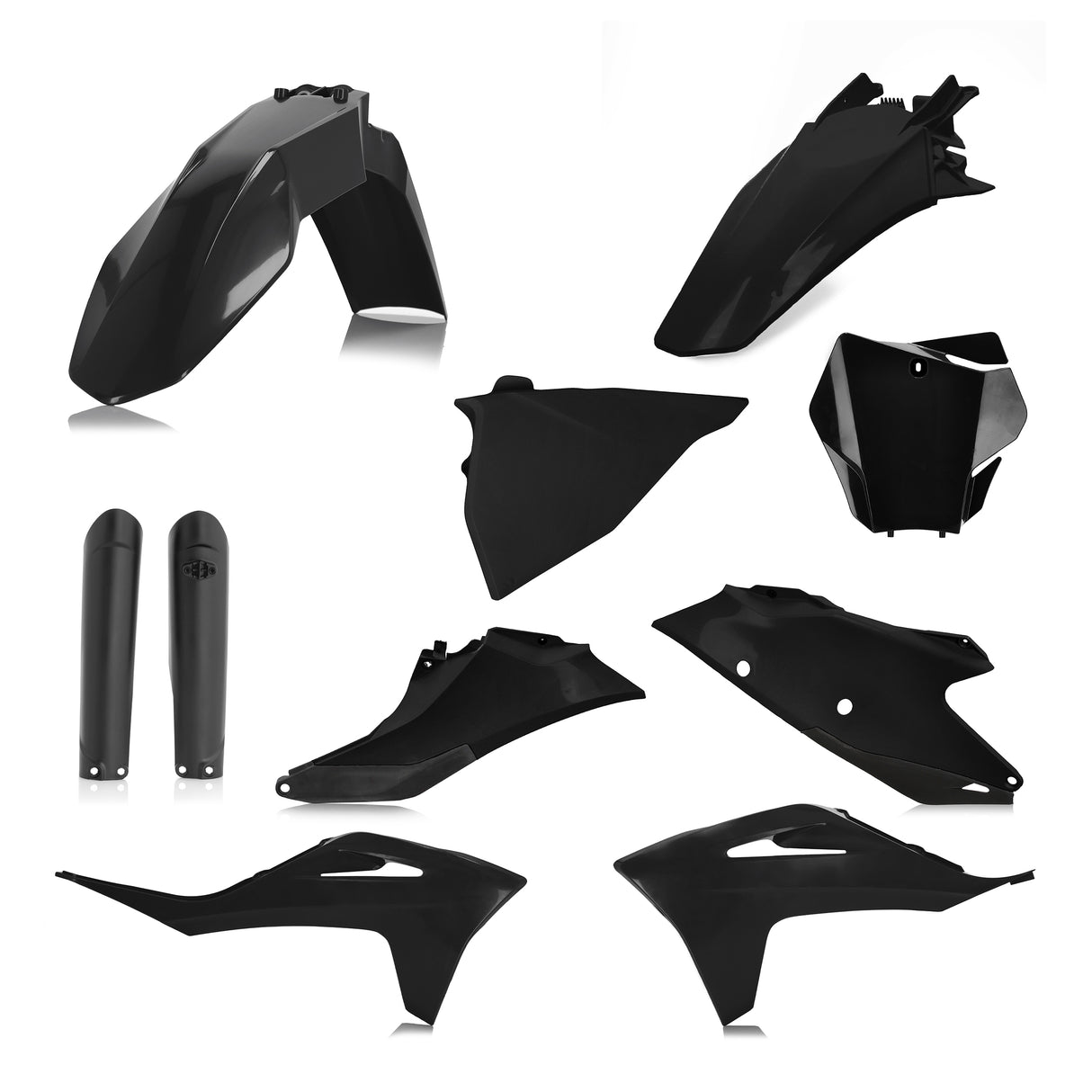 ACERBIS full plastic kit in black for GAS GAS EX, EX-F, MC, MC-F 2021-2023 motorcycle models