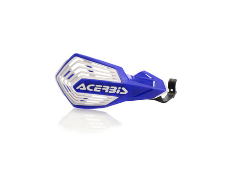 Acerbis K-Future KH handguards in blue and white for Kawasaki 250-450 2019-2025
