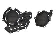 Black Acerbis X-Power crankcase and ignition/clutch covers for GasGas MC 450 2021-2023
