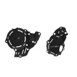 Black Acerbis X-Power crankcase and ignition/clutch covers for KTM/Husqvarna FC/FX/SX-F/XC-F 250-350 2023-2024