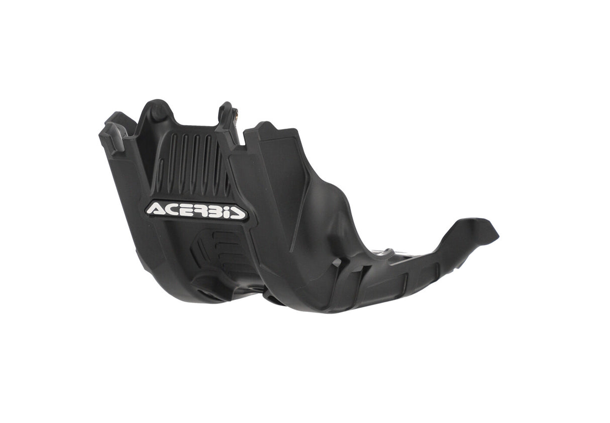 Acerbis black skid plate for KTM, GasGas, and Husqvarna EC, EX, MC, FC, FE, FX, SX-F, XC-F 250-350 models 2023-2024