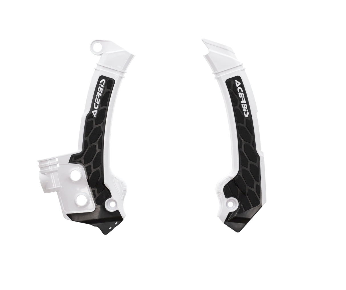 Acerbis X-Grip Frame Protector in white and black for Husqvarna FC, FE, FX, TC, TE, TX 125-501 models 2023-2024