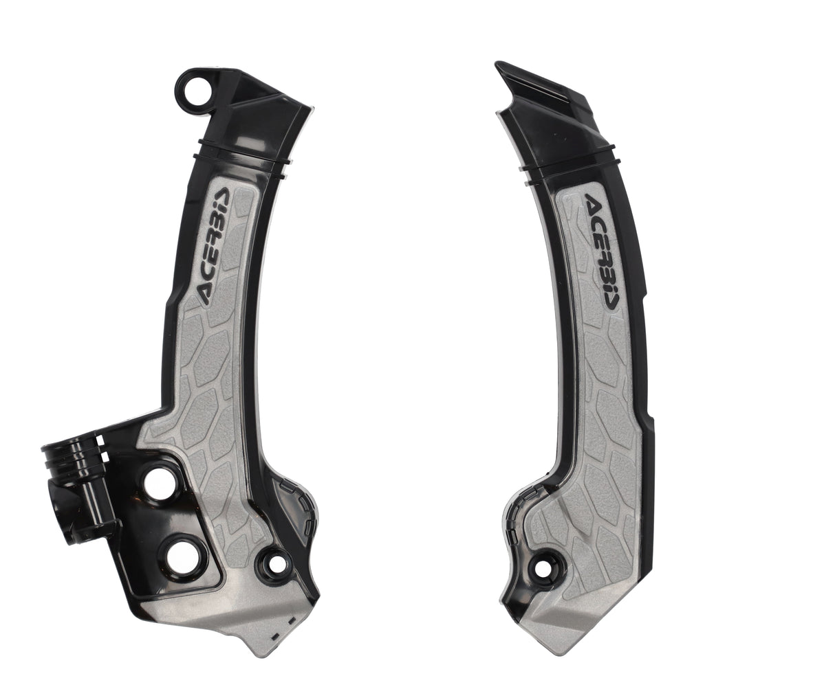 ACERBIS X-Grip Frame Protector in black and grey for Husqvarna FC, FE, FX, TC, TE, TX 150-501 models 2023-2024