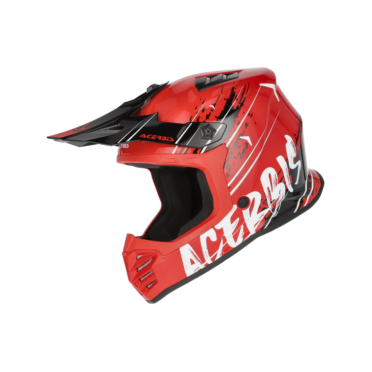 Acerbis Profile Junior Helmet Black/Red - Youth Medium