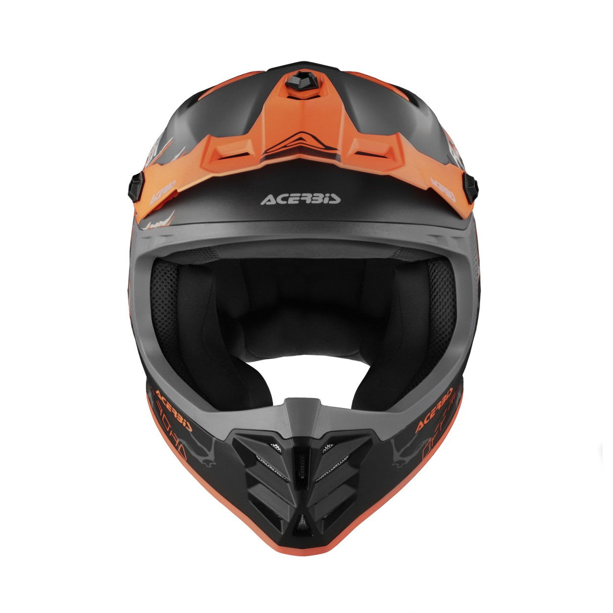 Acerbis Profile Junior Helmet Black/Fluo Orange
