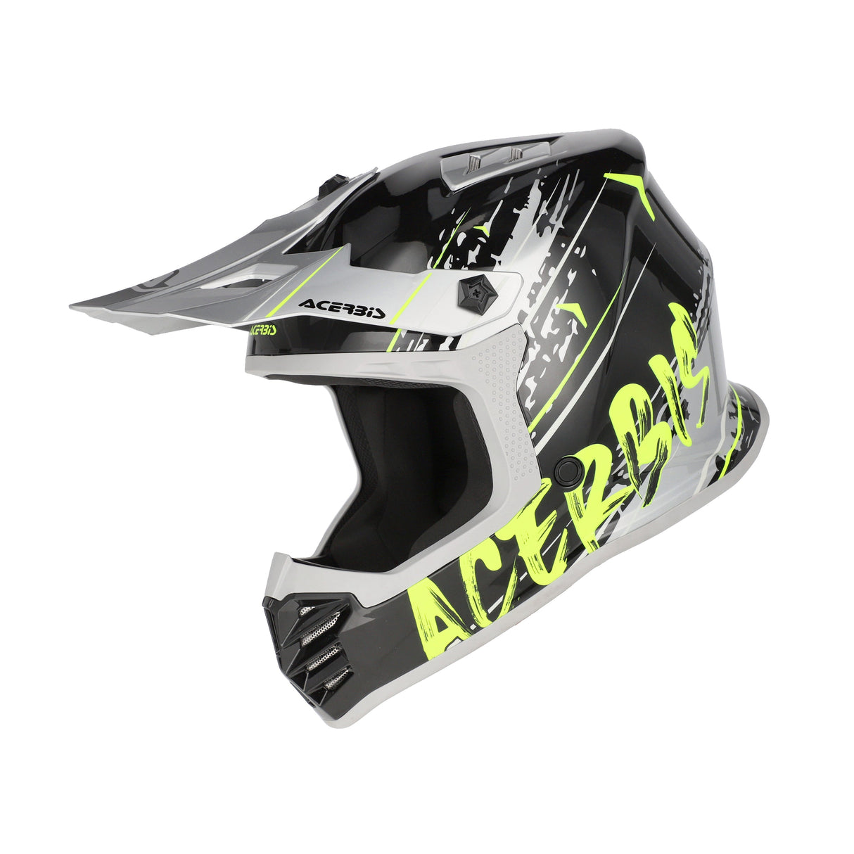 Acerbis Profile Junior Helmet Black/Fluo Yellow