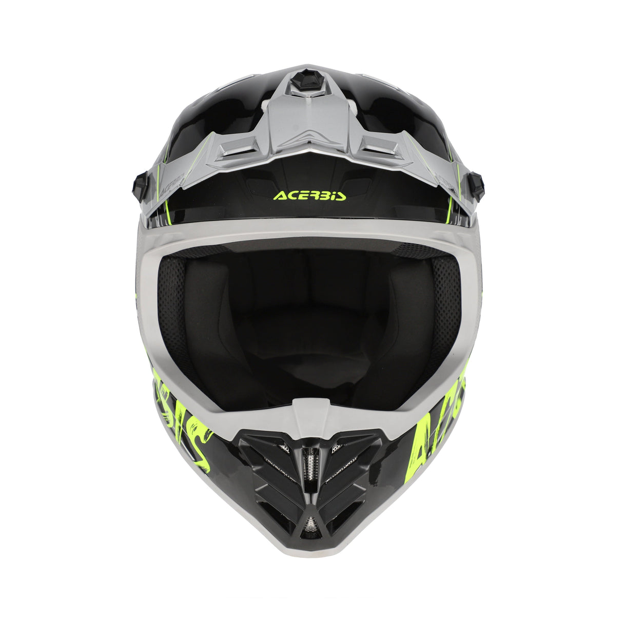Acerbis Profile Junior Helmet Black/Fluo Yellow